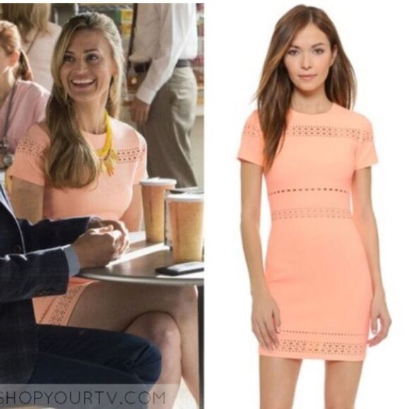 Elizabeth and James Ari Cutout Stretch-Jersey Mini Dress-V14 - Picture 1 of 6